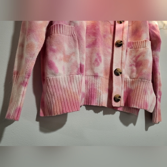 Juicy Couture Small Pink Tiedye Button Cardigan - Picture 6 of 10